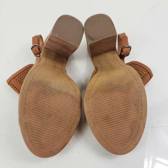 kelsi Dagger Shoes Women's 10  Light Brown Block Heel Open Toe & Heel - Picture 6 of 7